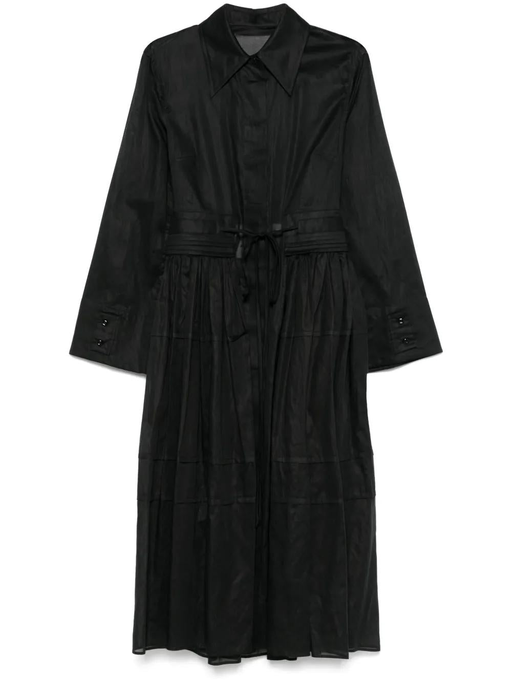 JIL SANDER Mini Belted Pleated Skirt