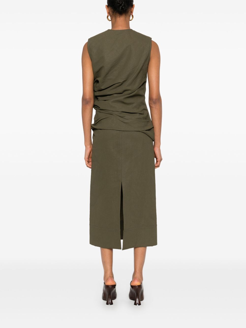 JIL SANDER Draped Mini Dress for Women