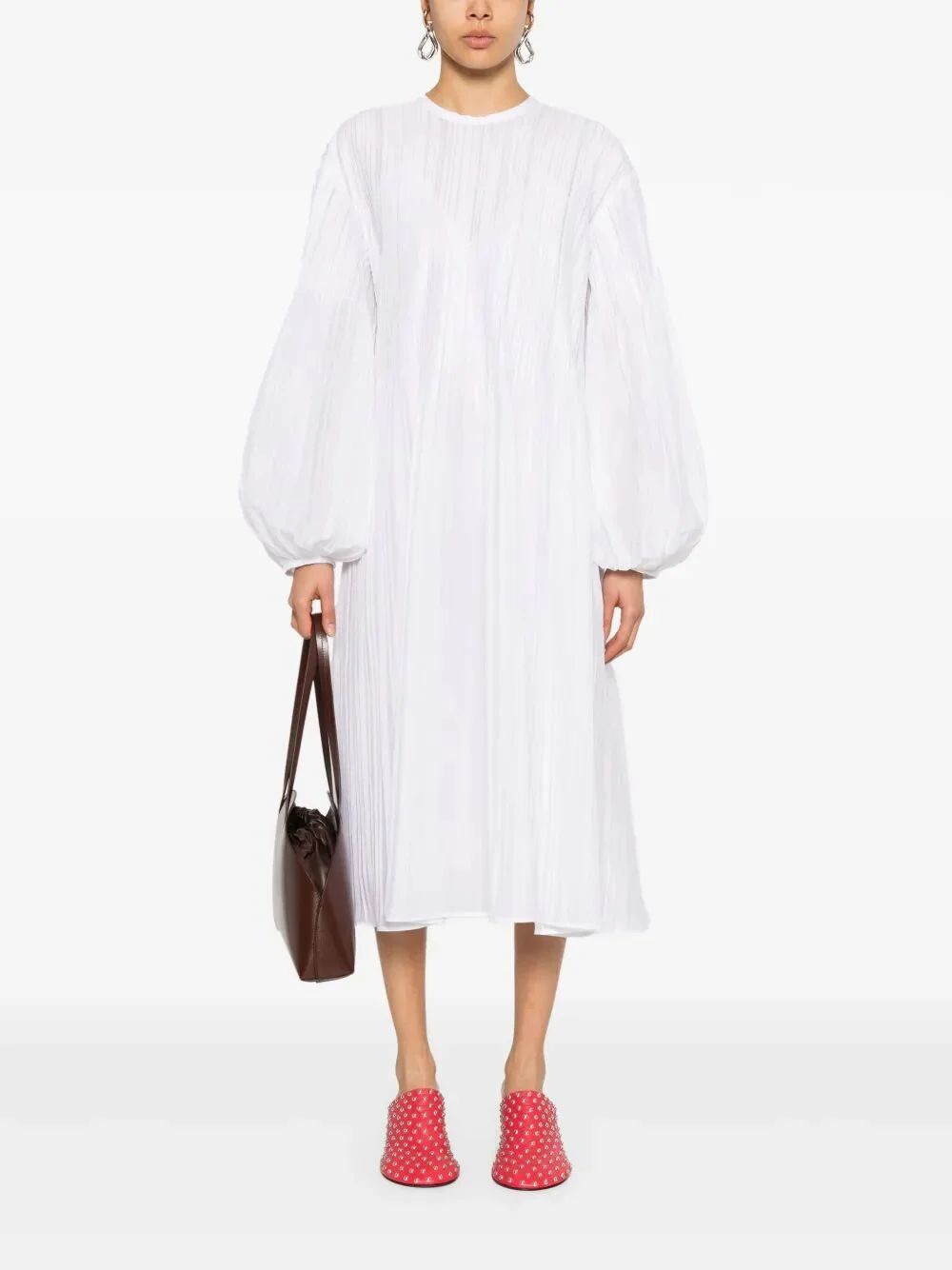 JIL SANDER Pleated Mini Dress