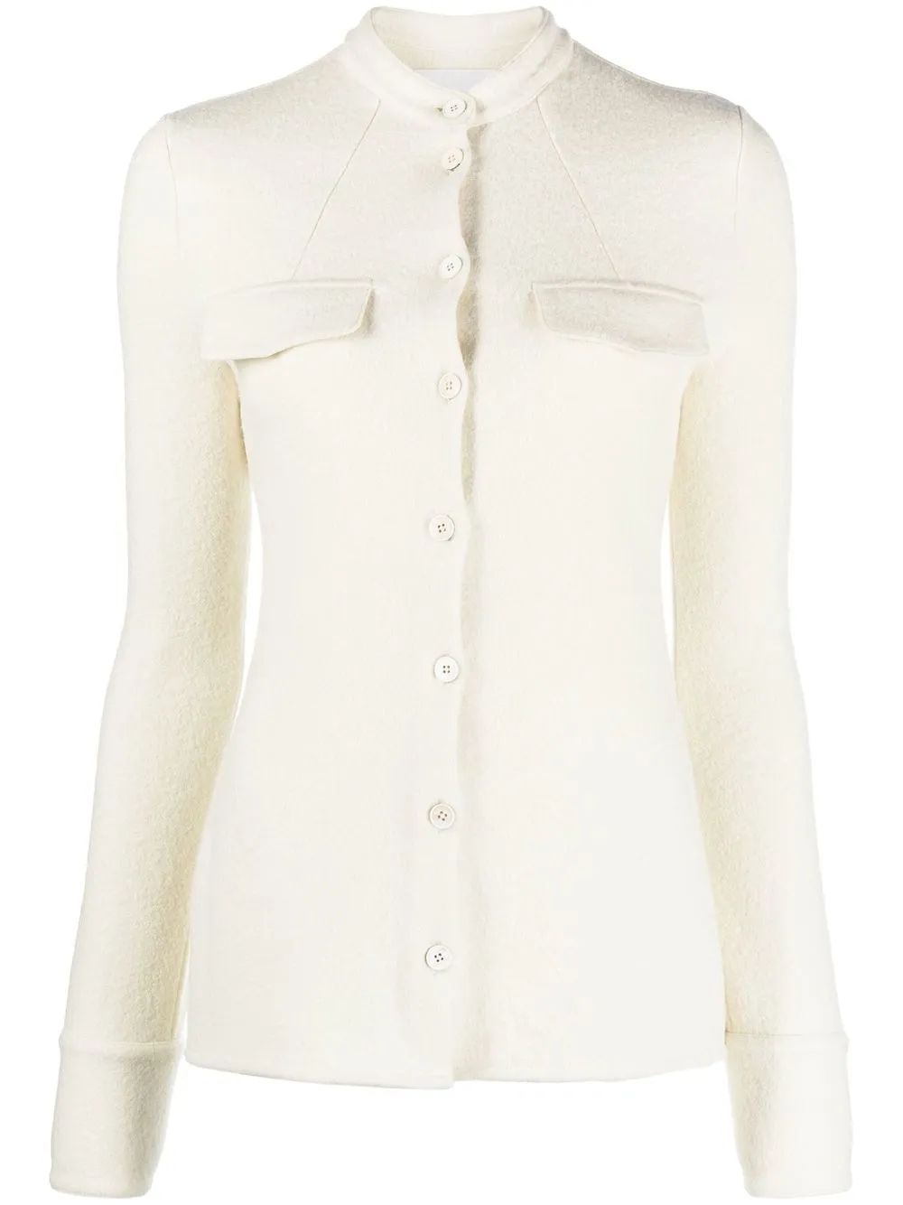 JIL SANDER Stretch Wool Blend Shirt for Women
