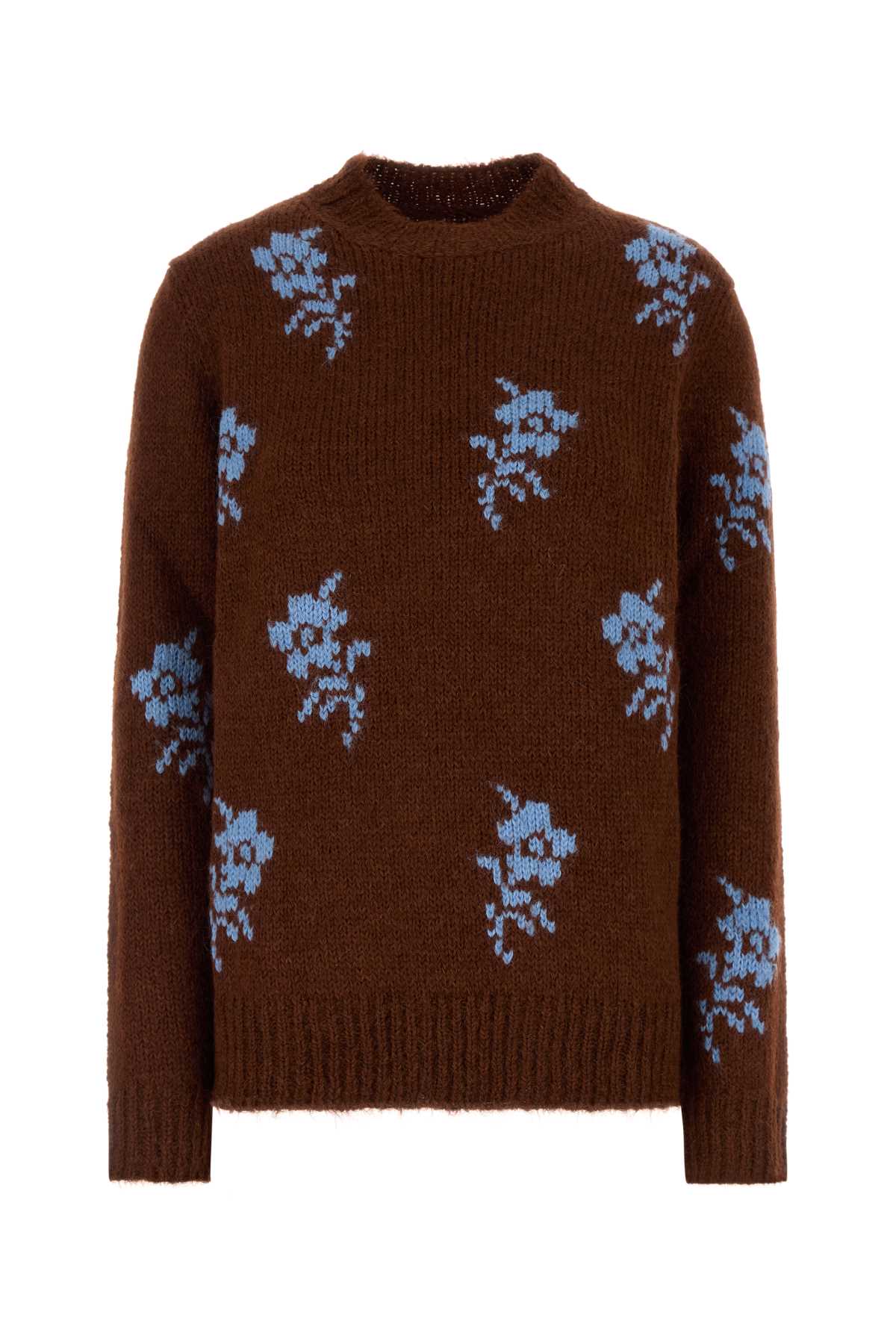 JIL SANDER Floral Embroidered Alpaca Blend Sweater for Women