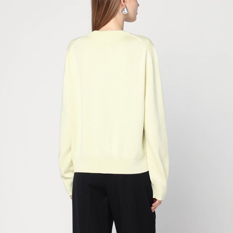 JIL SANDER Embroidered Crew Neck Cardigan for Women