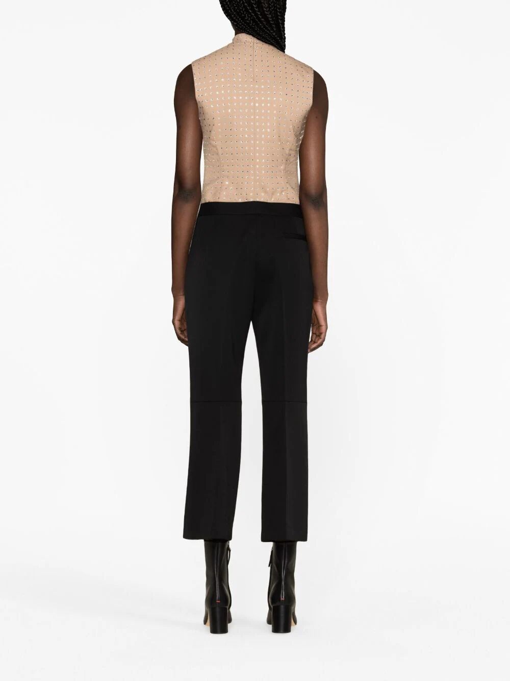 JIL SANDER Fitted Cropped Pant with Flared Hem