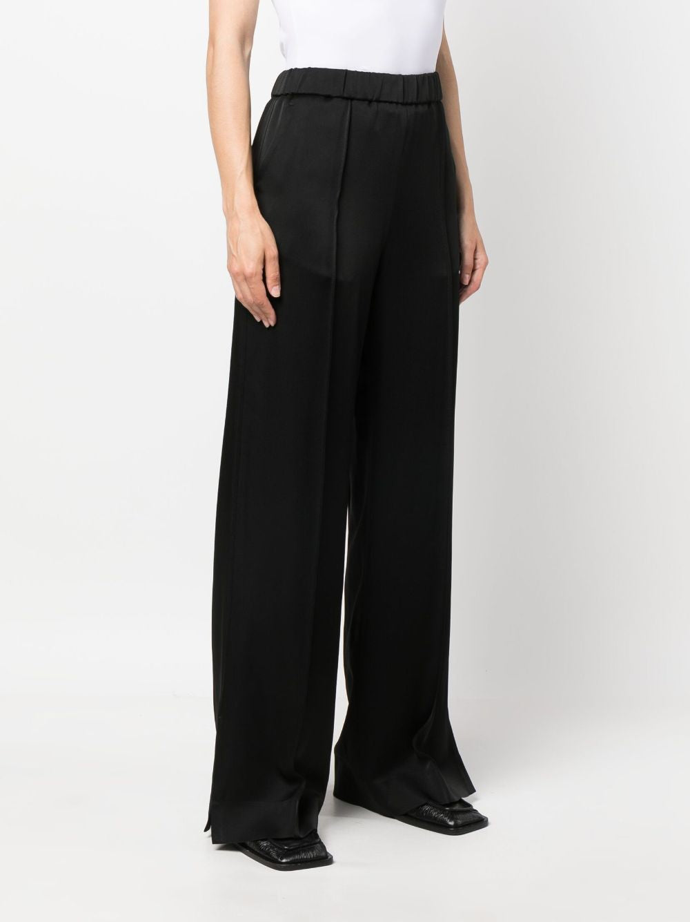 JIL SANDER Wide Shiny Pants for Women