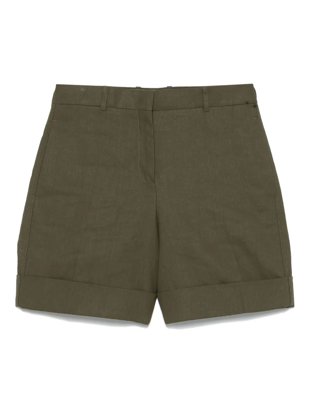JIL SANDER Linen Mini Shorts for Women