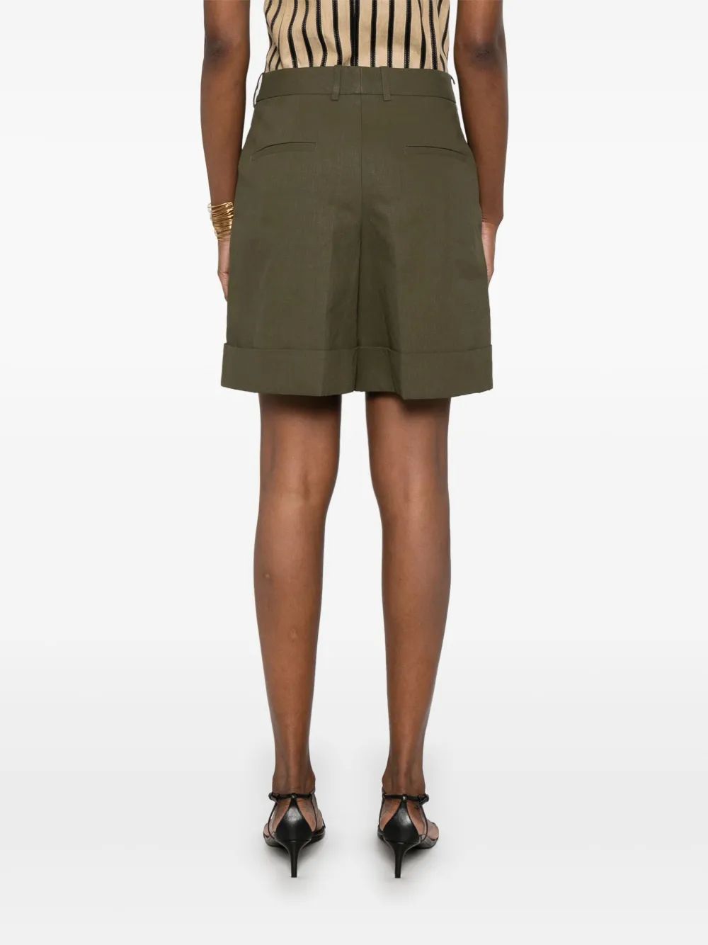 JIL SANDER Linen Mini Shorts for Women