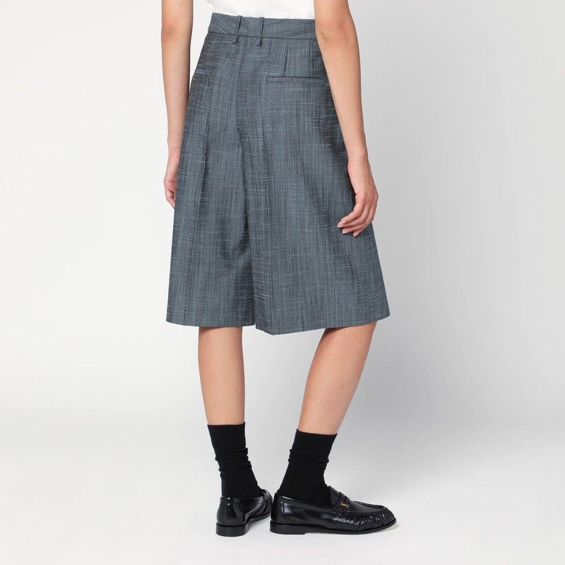 JIL SANDER Knee-Length Bermudas in a Luxurious Wool Blend