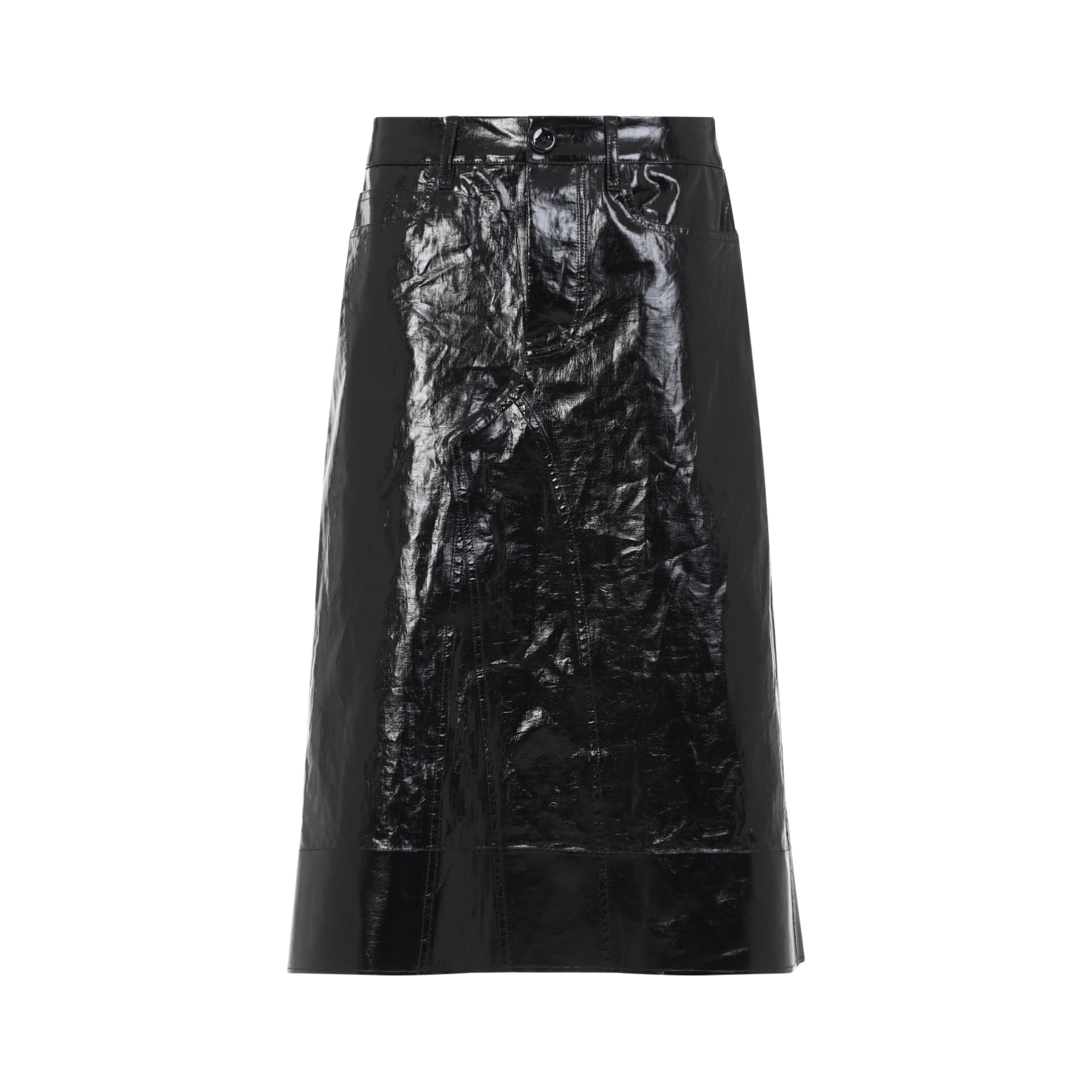 JIL SANDER Linen Mini Skirt