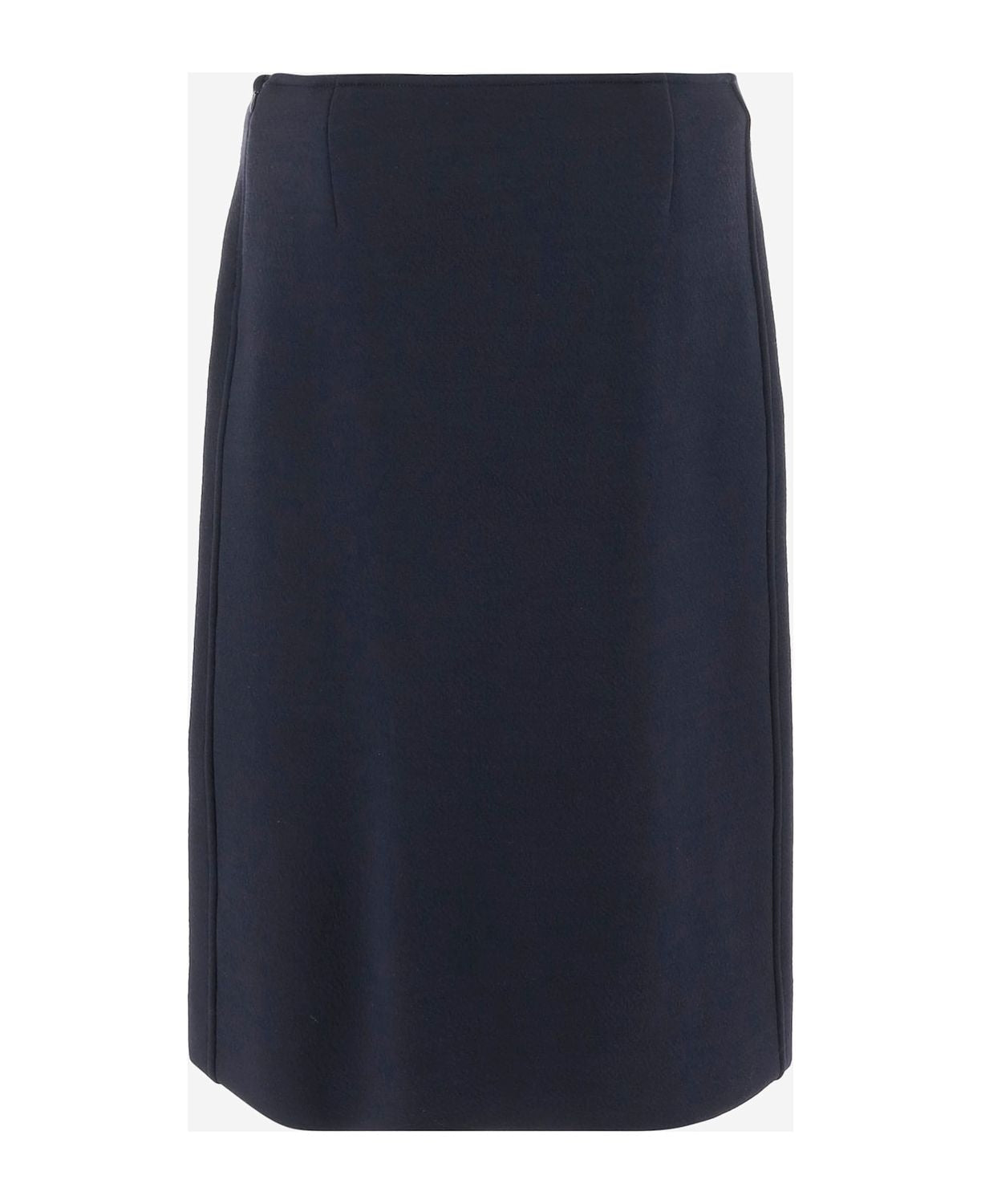 JIL SANDER Wool Blend Midi Skirt