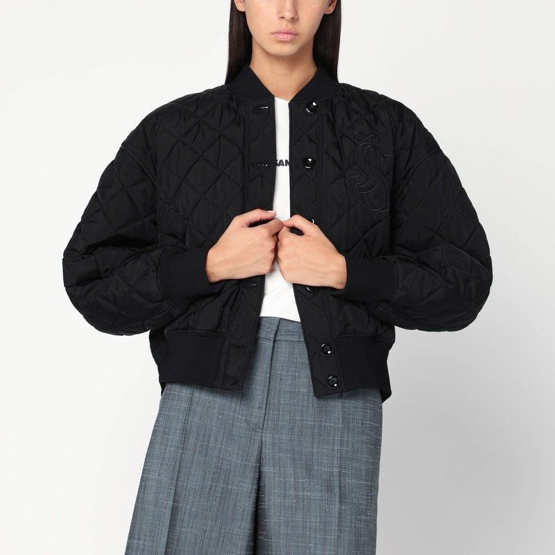 JIL SANDER Quilted Padded Bomber Jacket