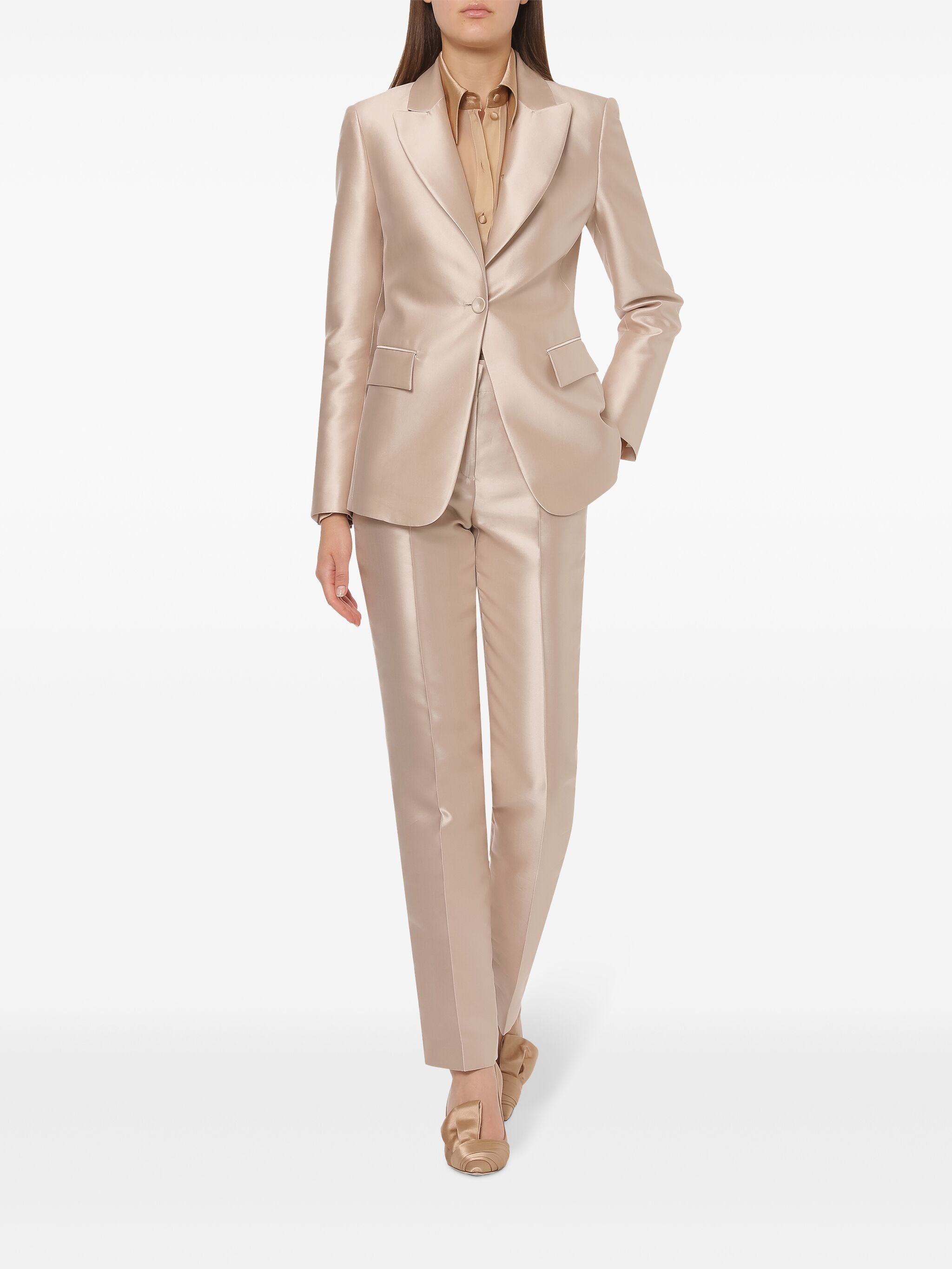 ALBERTA FERRETI Tailored Mikado Pants for Women - Perfect for Cocktail Parties