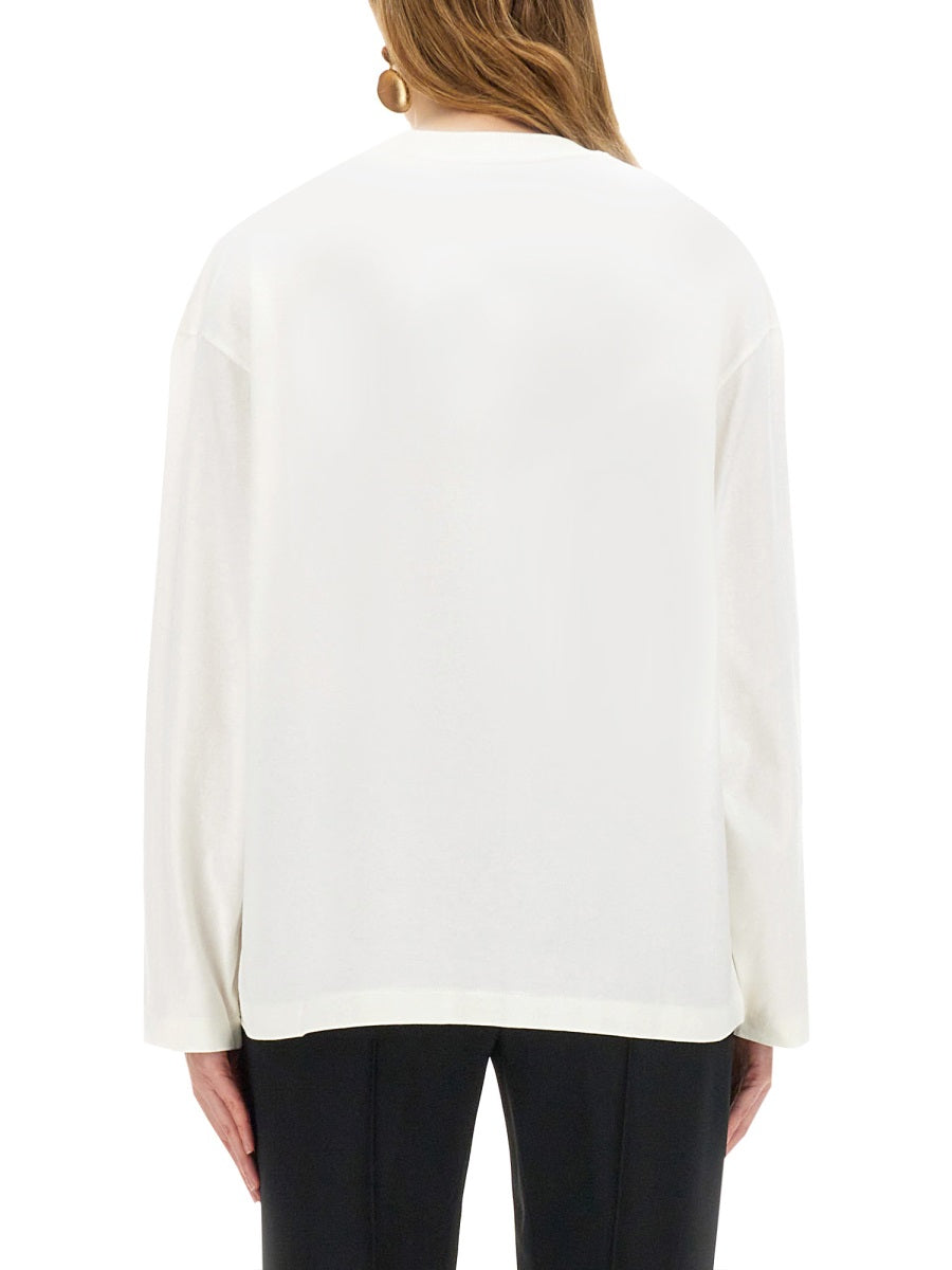 JIL SANDER Oversize Cotton T-Shirt for Women - Spring/Summer 2025