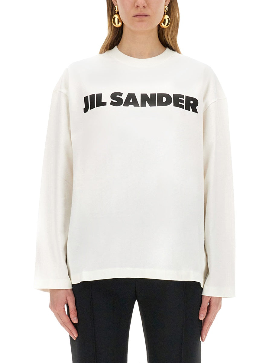 JIL SANDER Relaxed Fit Logo T-Shirt - Size S