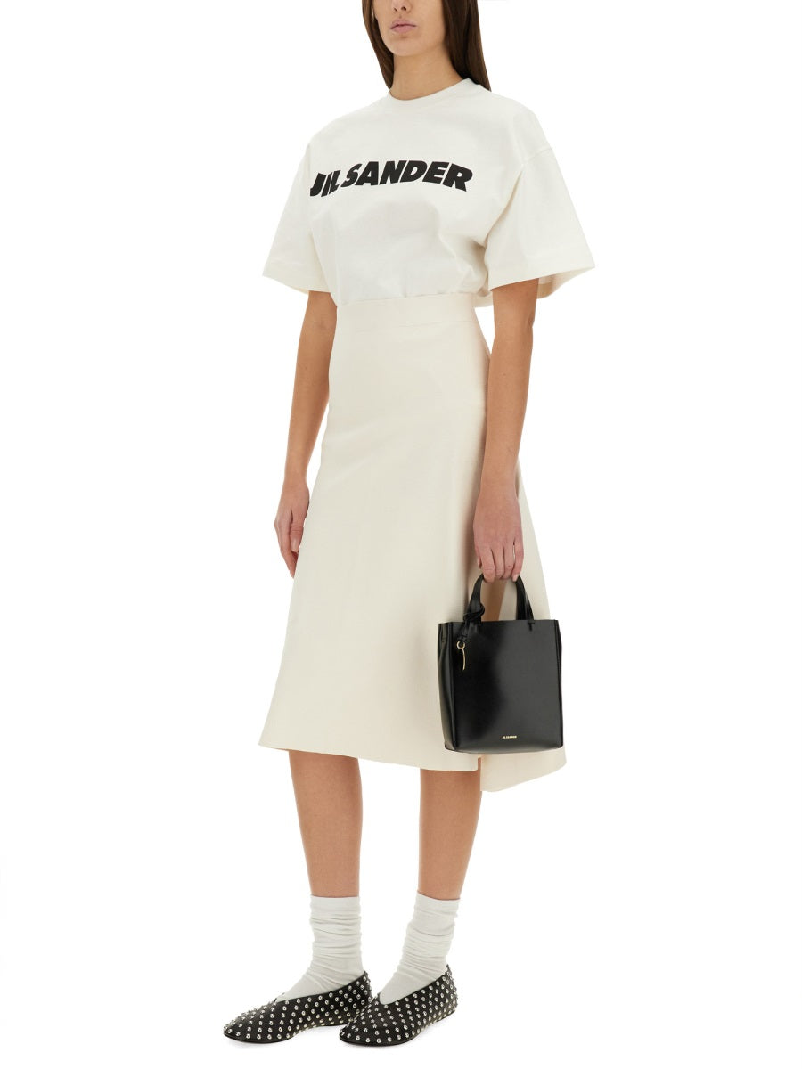 JIL SANDER Wide Logo T-Shirt for Women