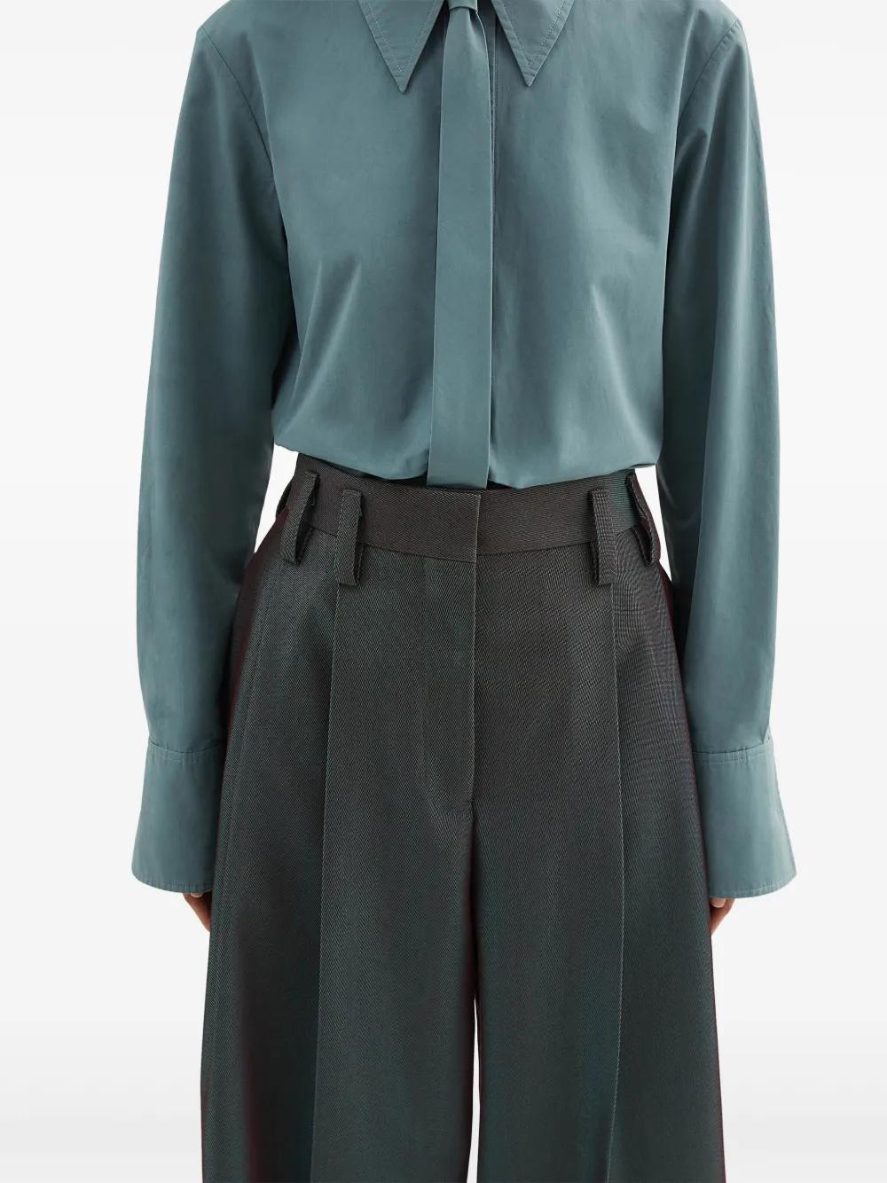 JIL SANDER Wide-Leg Cotton Pants for Women