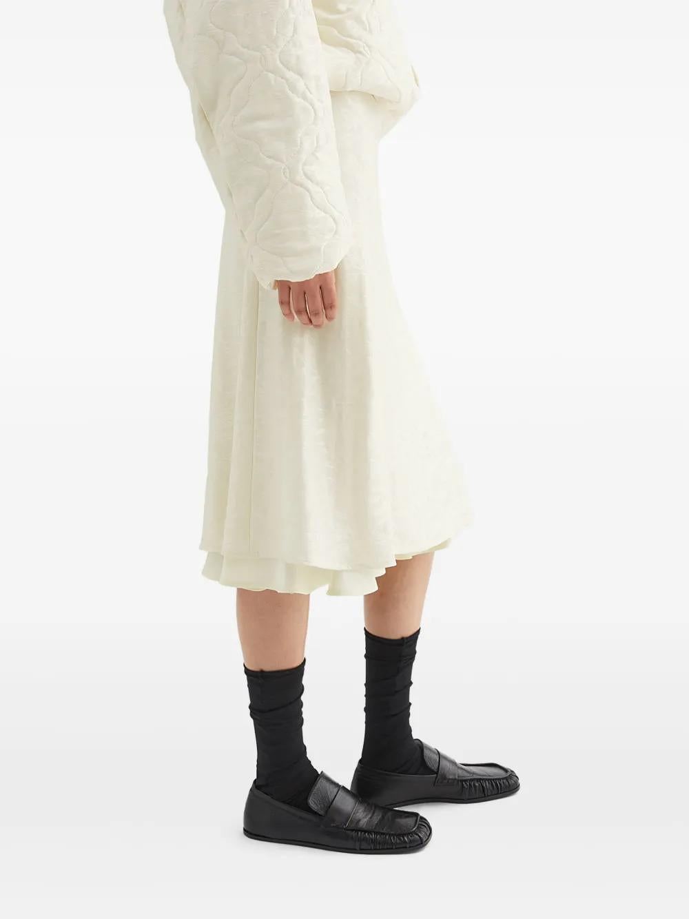 JIL SANDER Embroidered Floral Mini Skirt