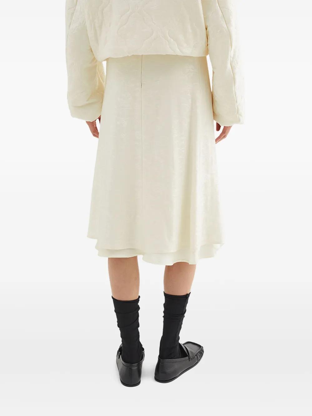 JIL SANDER Embroidered Floral Mini Skirt