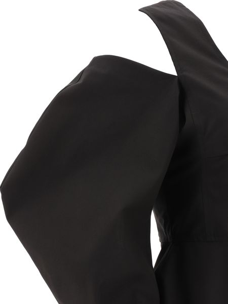 JIL SANDER Cut-Out Balloon-Sleeved Top - Size 38