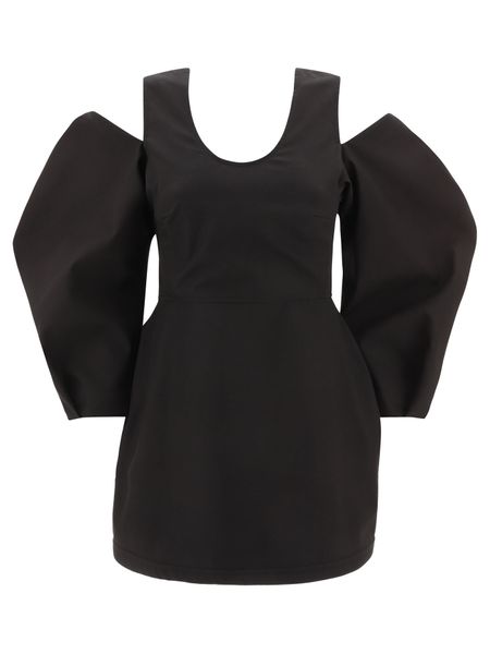 JIL SANDER Cut-Out Balloon-Sleeved Top - Size 38