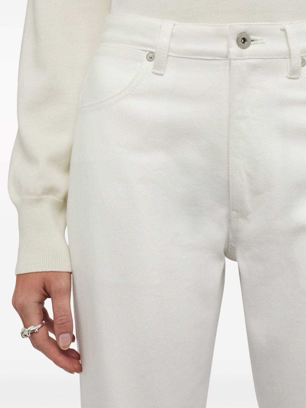 JIL SANDER High-Waisted Cropped Jeans