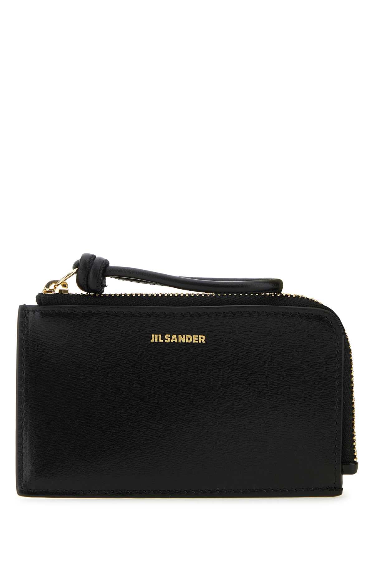 JIL SANDER Mini Leather Wallet - 8 cm x 12.5 cm x 1.5 cm