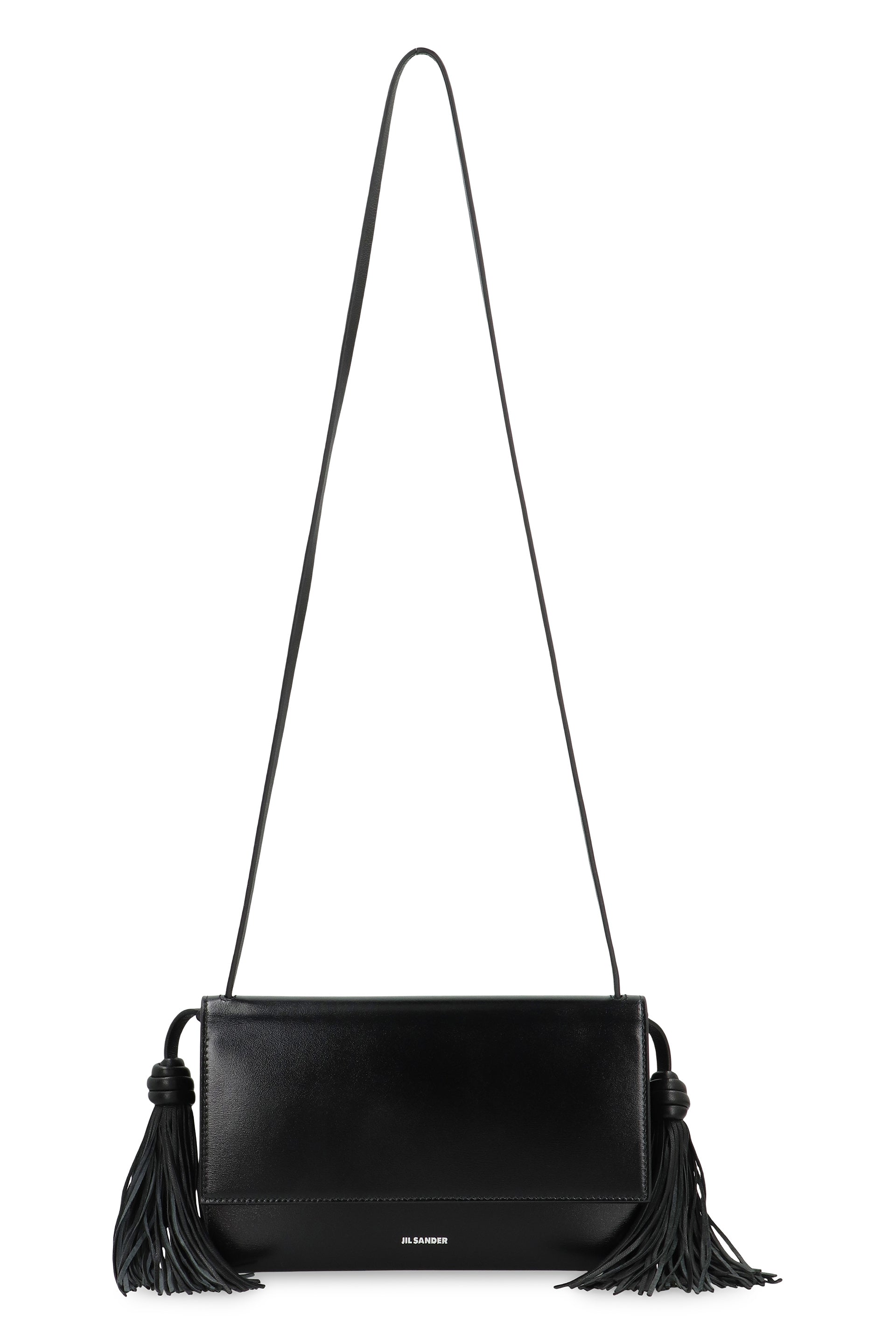 JIL SANDER Tassel Leather Crossbody Handbag - Mini Size