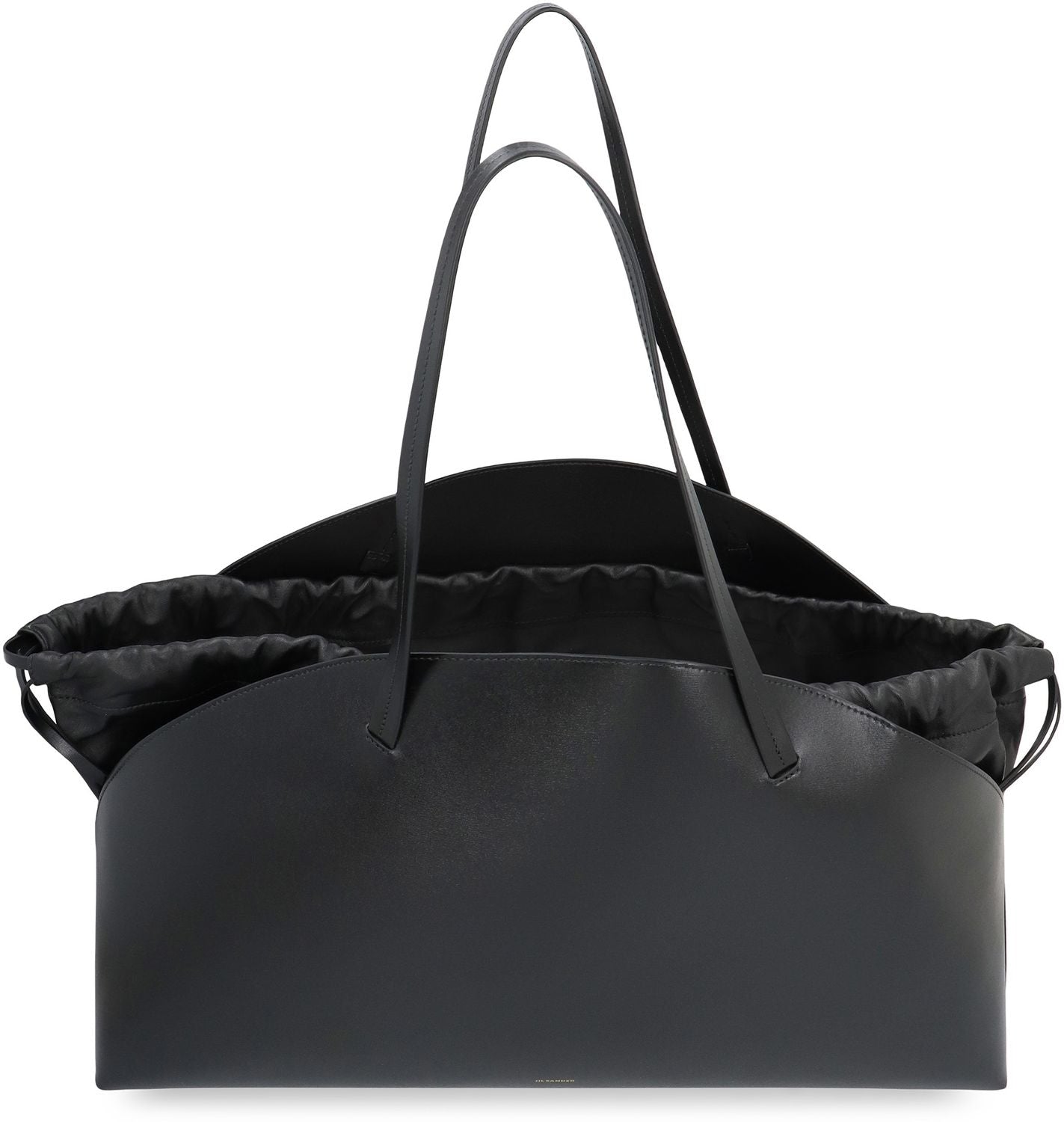 JIL SANDER Grande Leather Shoulder Handbag 51.5 CM x 33 CM