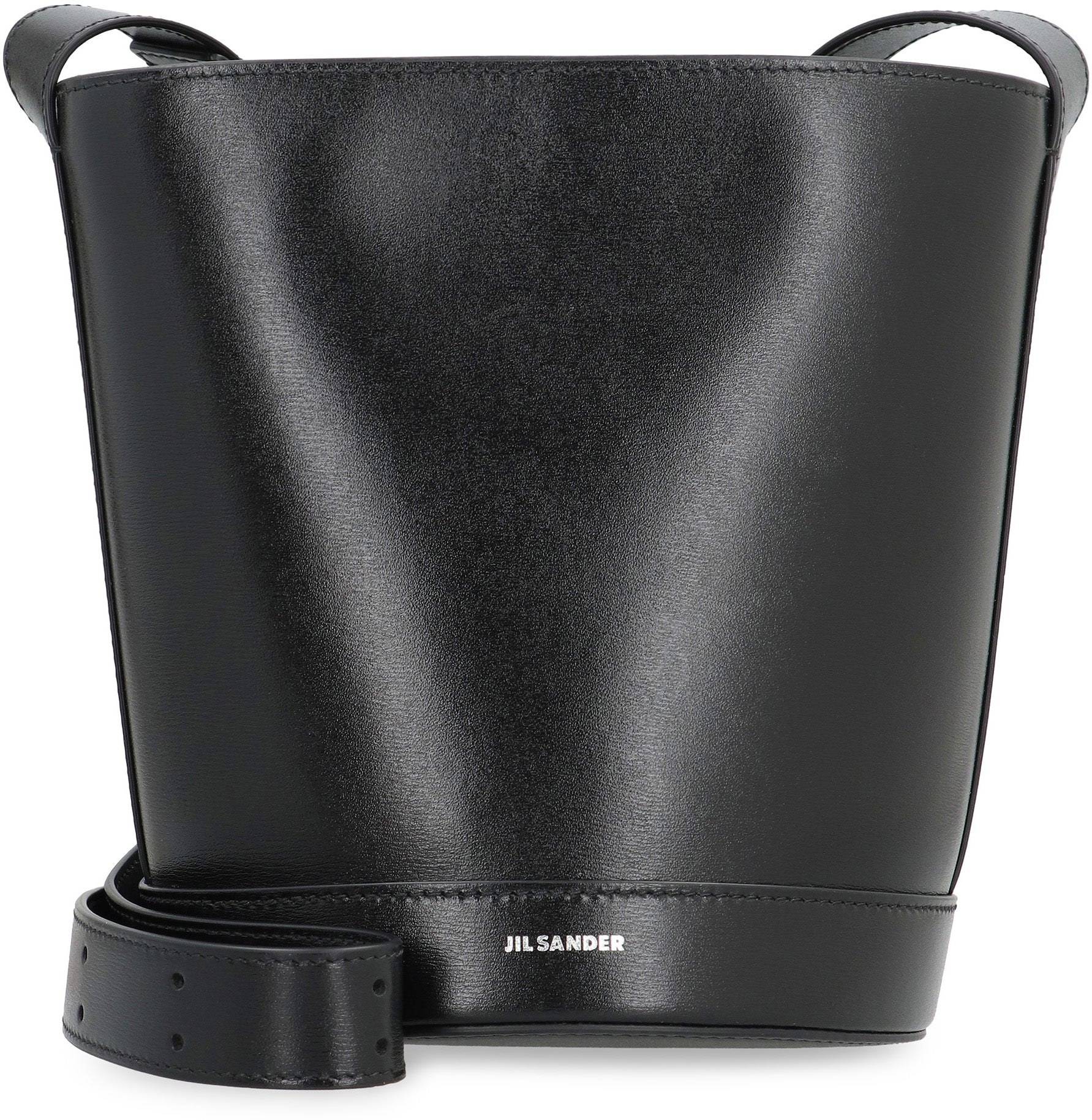 JIL SANDER Leather Mini Bucket Handbag