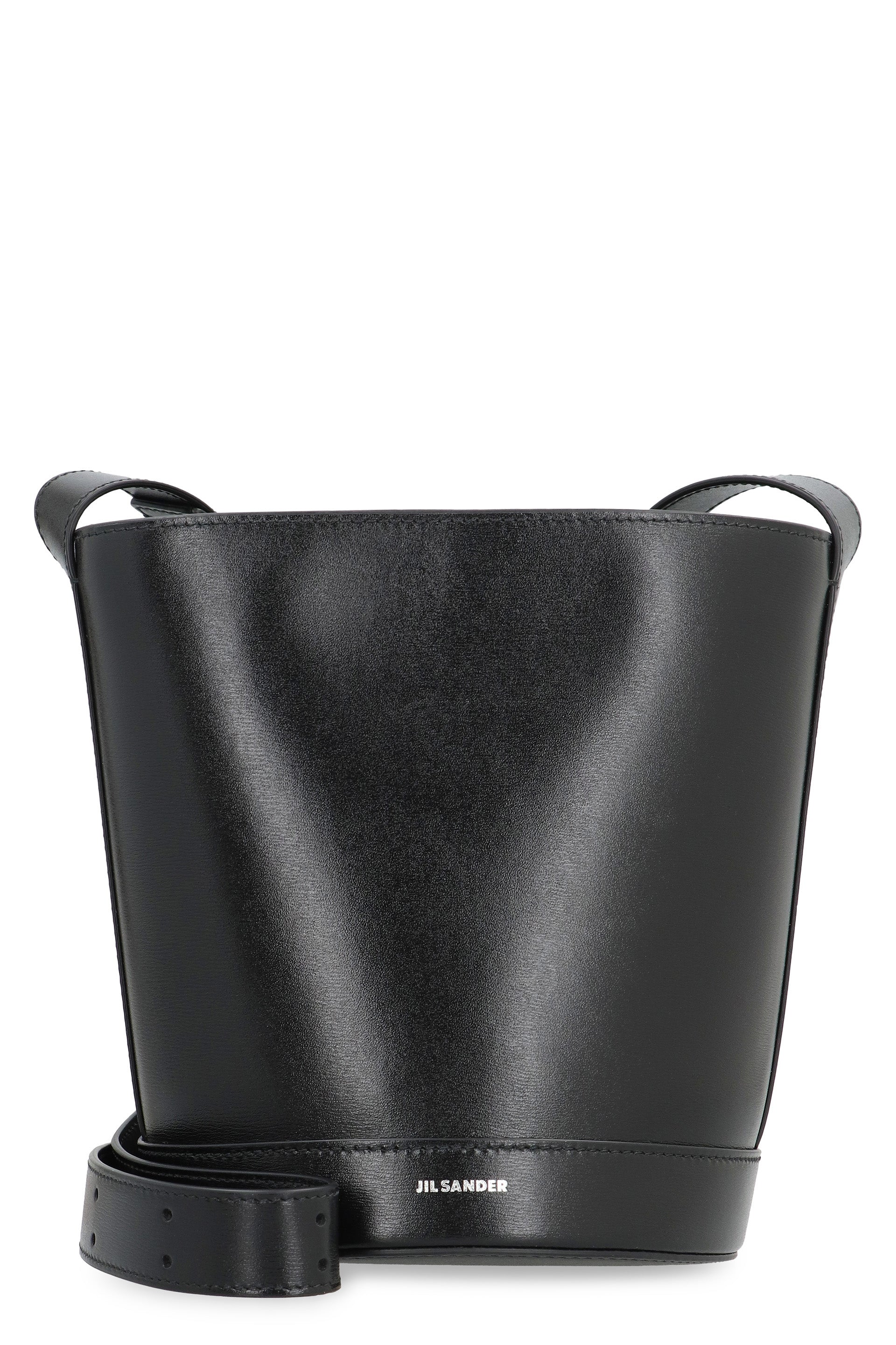 JIL SANDER Leather Mini Bucket Handbag
