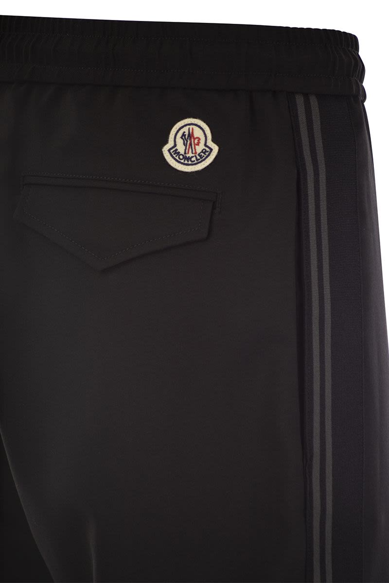 MONCLER Wool Gabardine Joggers for Men - SS24 Collection