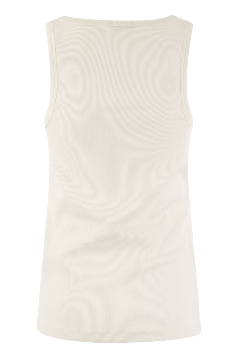 MONCLER Logo-Embroidered Slim Fit Sports Vest for Women