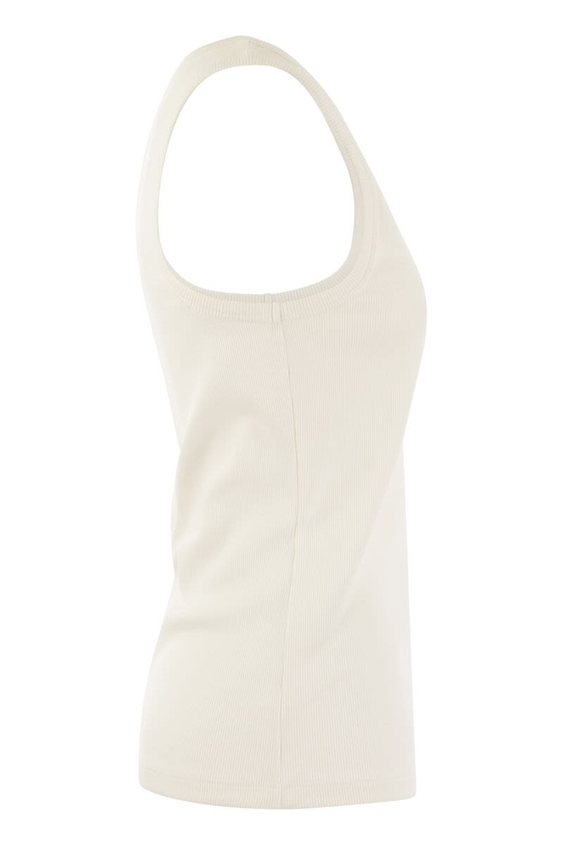 MONCLER Logo-Embroidered Slim Fit Sports Vest for Women