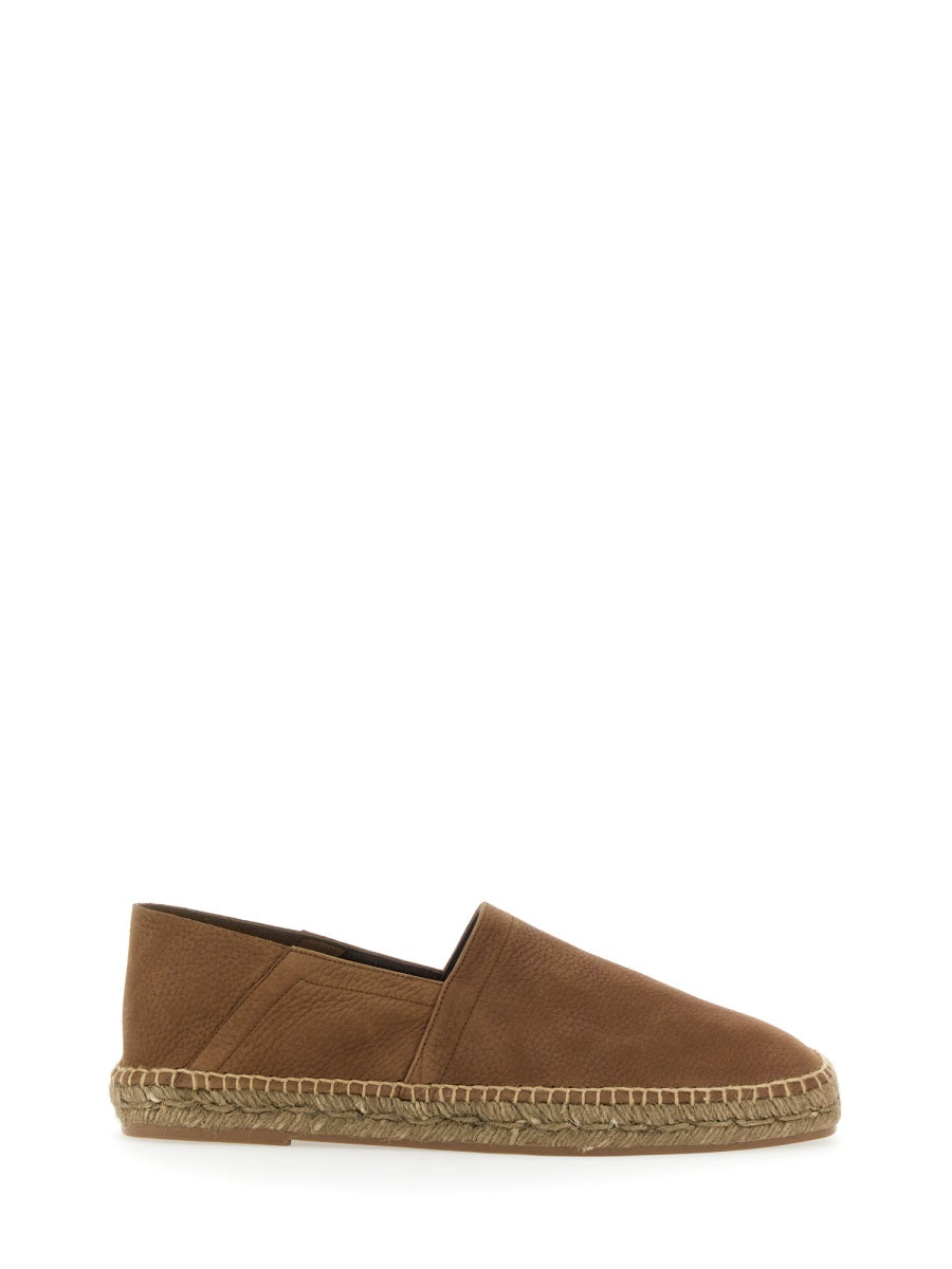 TOM FORD Men's Nubuck Espadrilles with 2 cm Sole