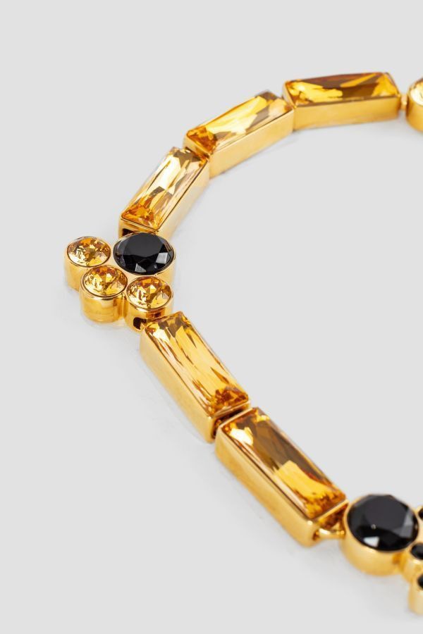 JIL SANDER Elegantly Crafted Necklace Set with Handmade Crystals