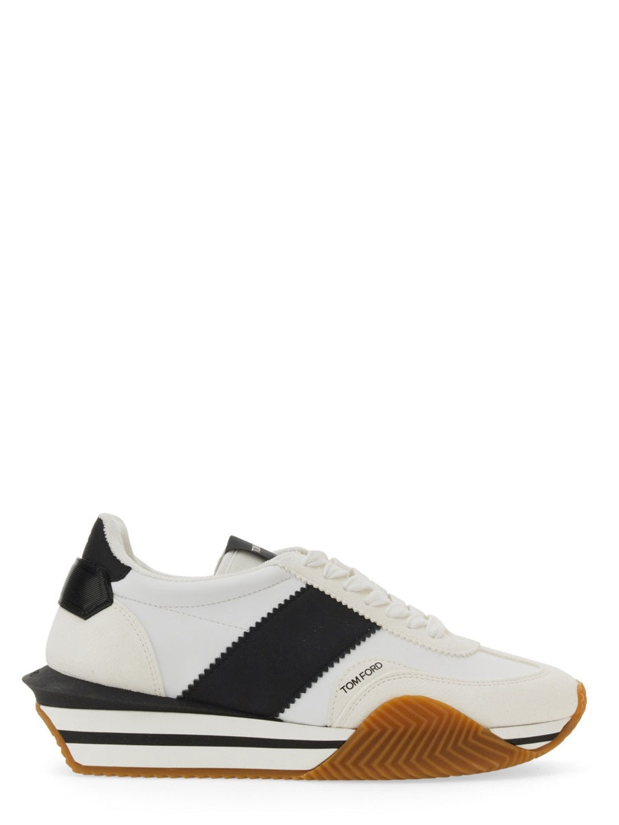 TOM FORD Luxury Cream Polyurethane Sneaker for Men