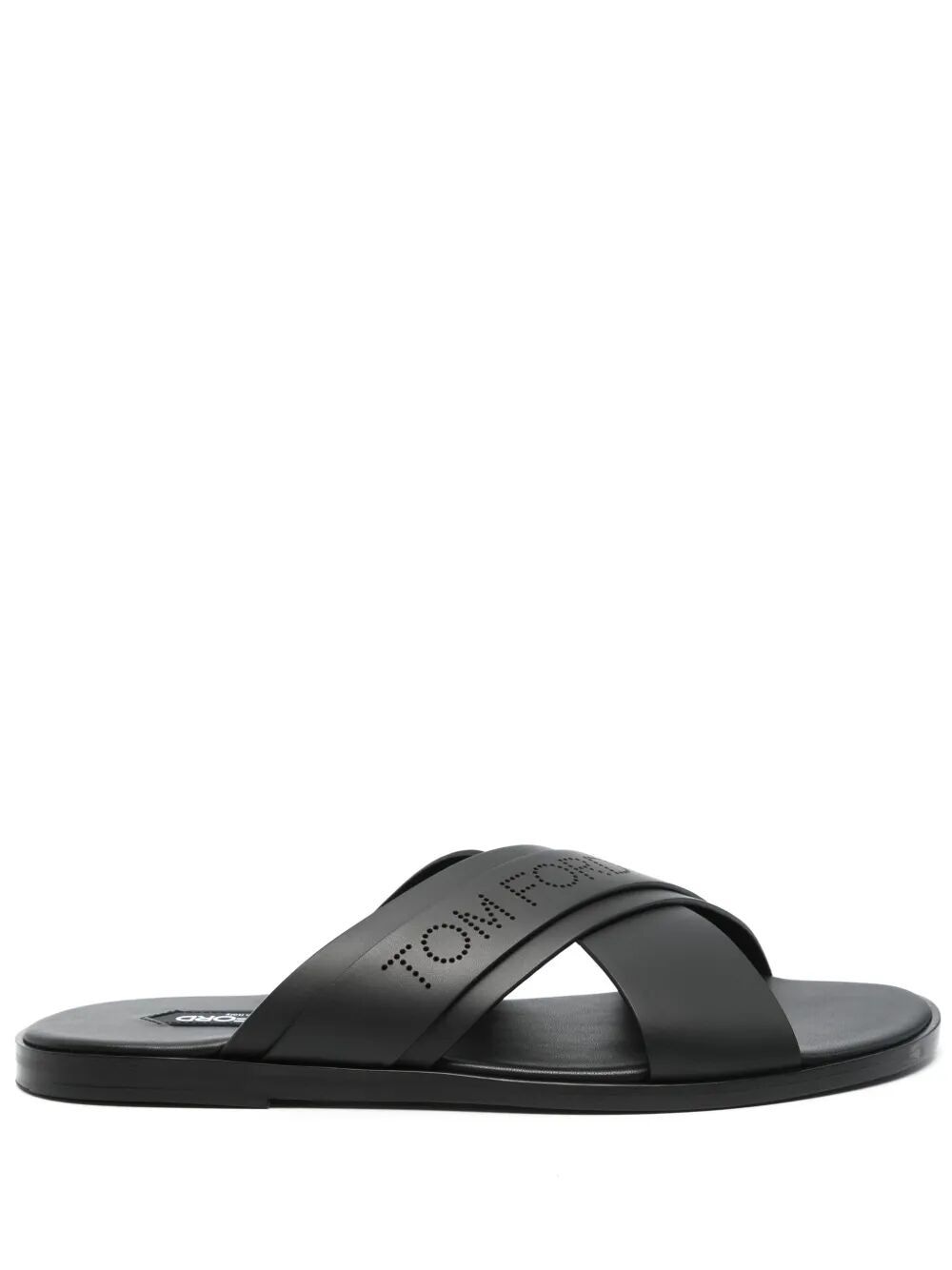 TOM FORD Preston Logo Perforated Slide Sandals for Men