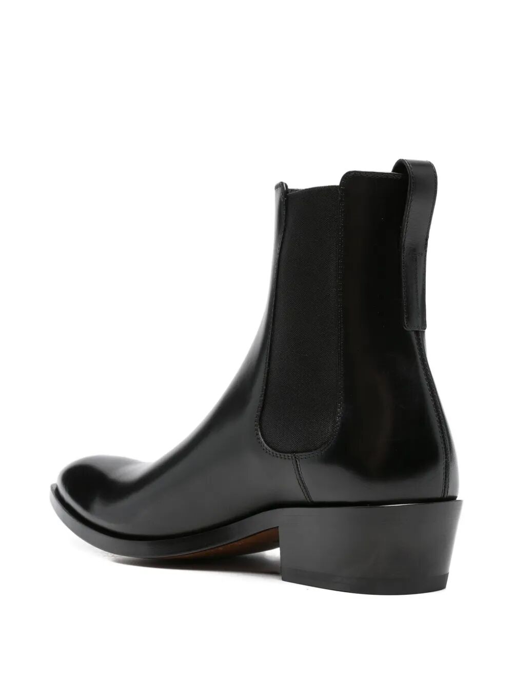TOM FORD Burnished Leather Chelsea Boots - FW25 Collection