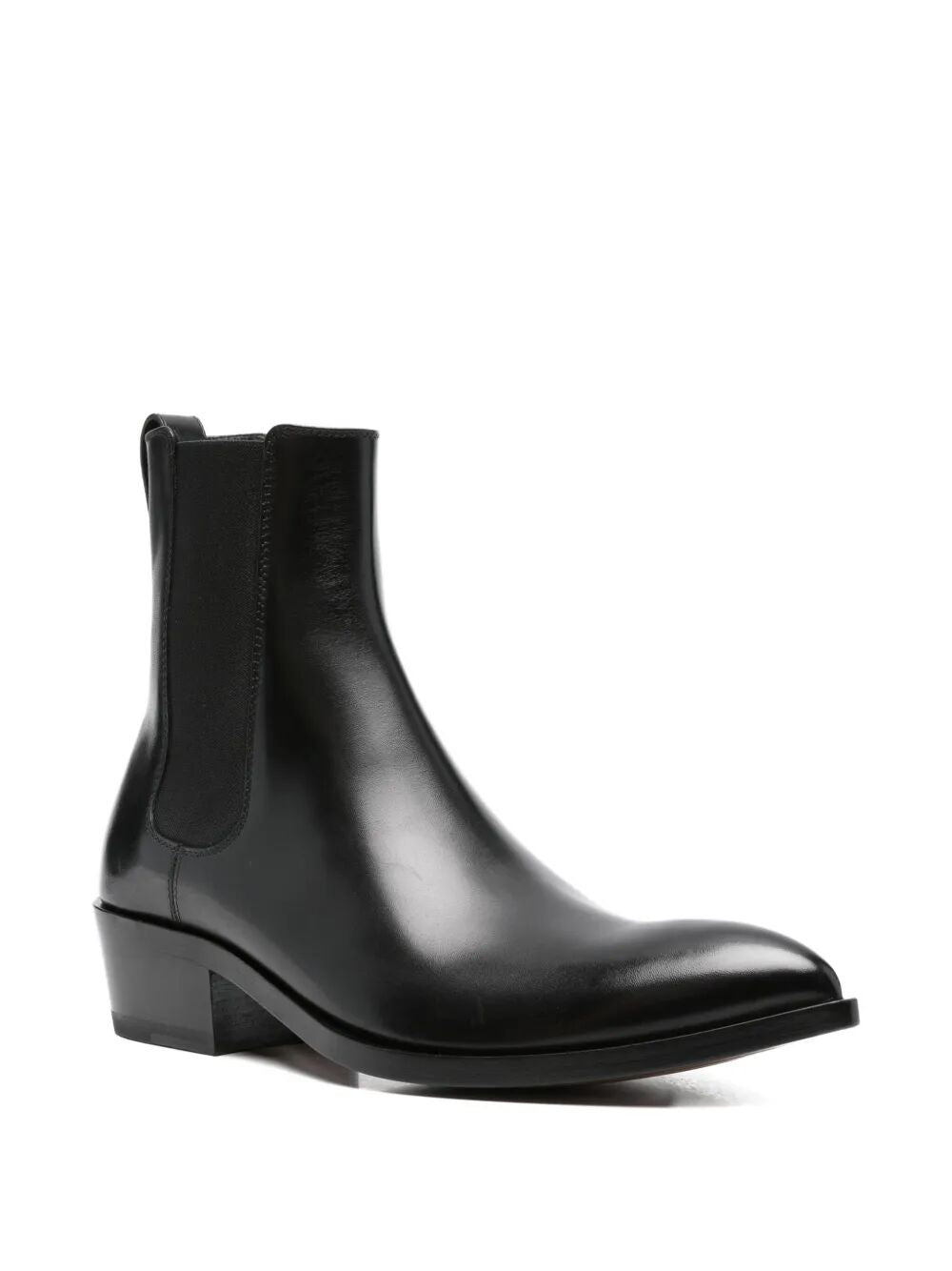 TOM FORD Burnished Leather Chelsea Boots - FW25 Collection
