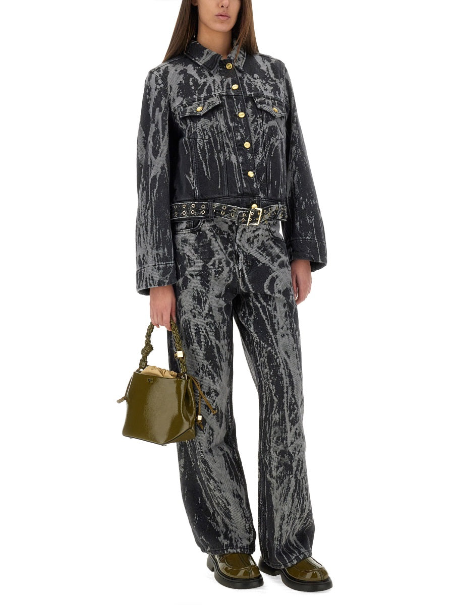 GANNI Heavy Denim Jacket - Size 36 FR