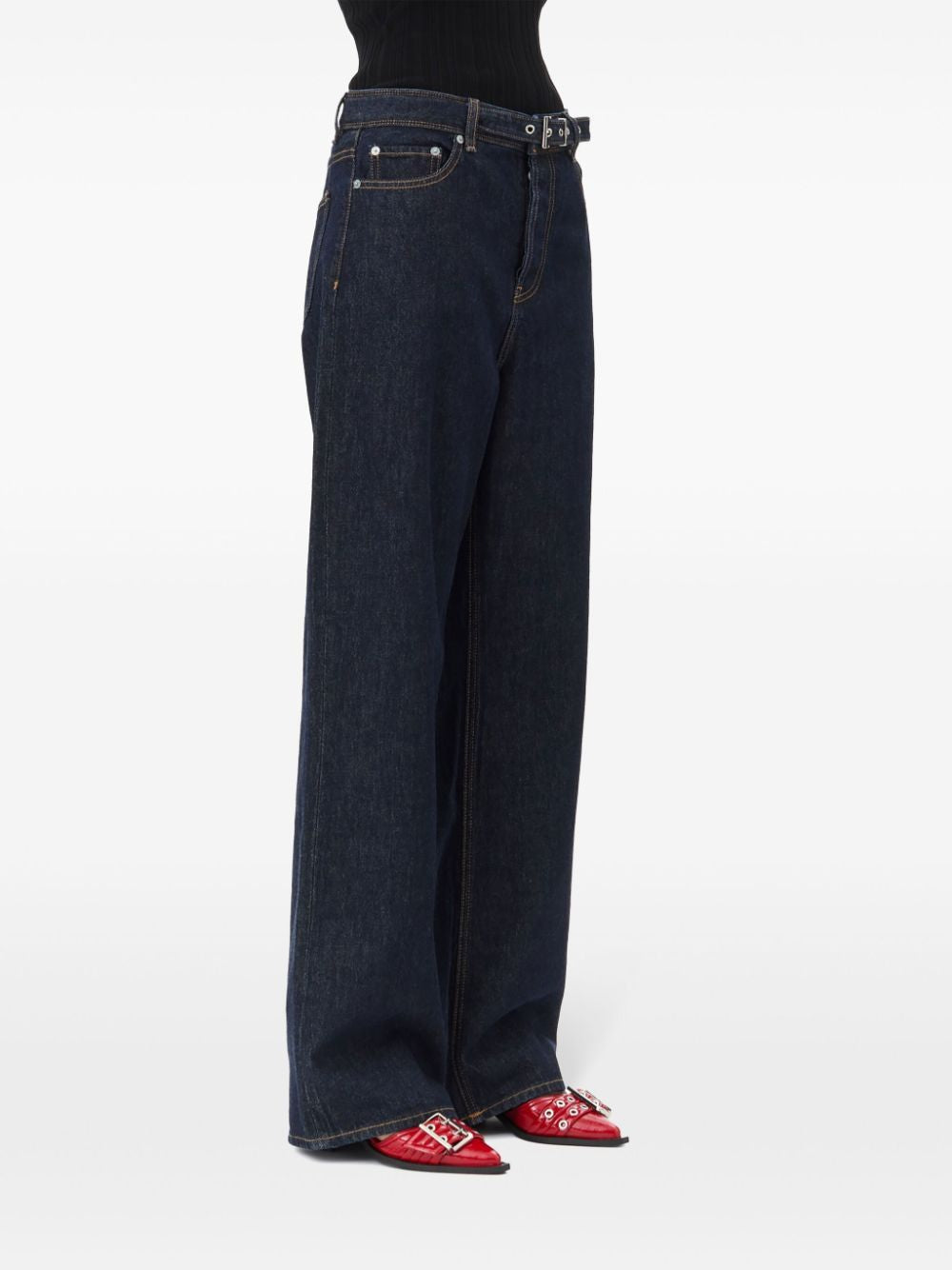 GANNI Rinse Denim Ivey Belt