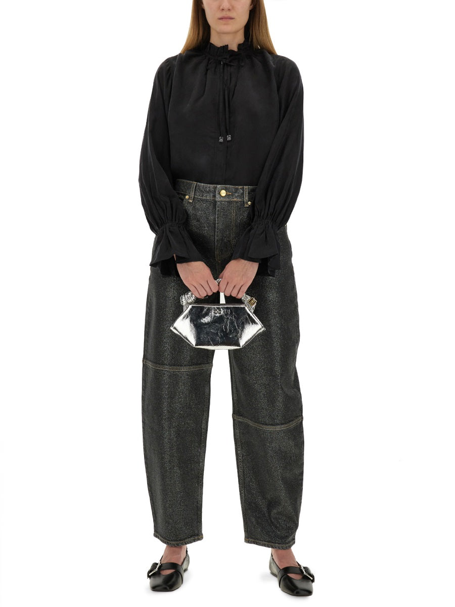 GANNI Organic Cotton Denim Jeans for Women