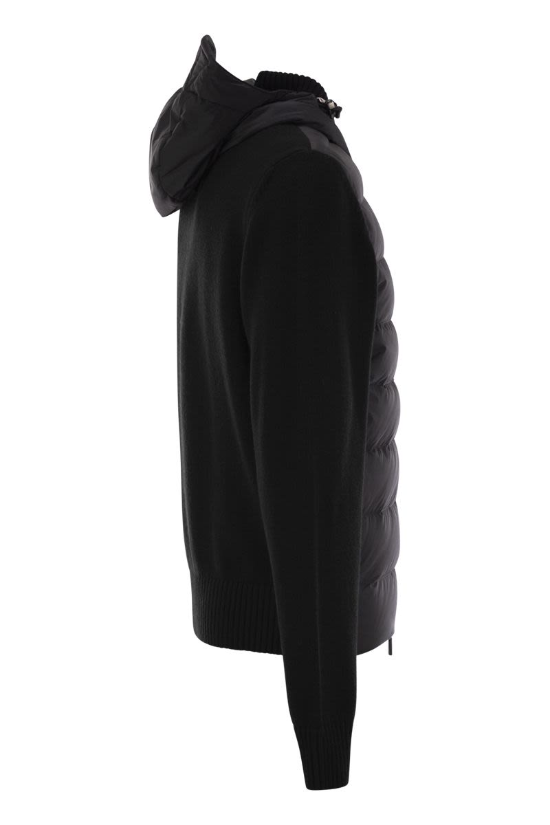 MONCLER GRENOBLE Men's Padded Sweatshirt with Zip - Perfect for Mountain Lounging