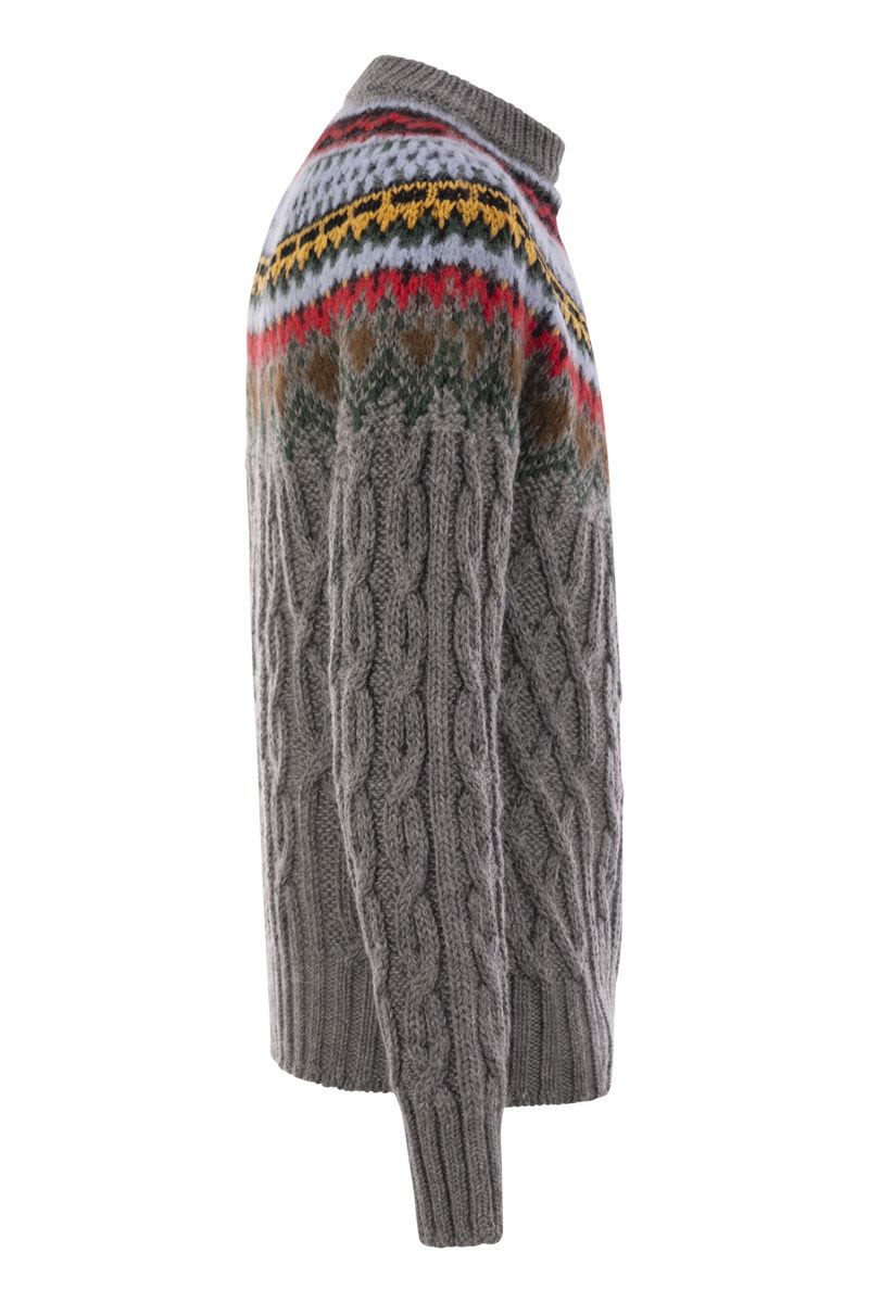 MONCLER GRENOBLE Heavyweight Cable-Knit Jumper for Men