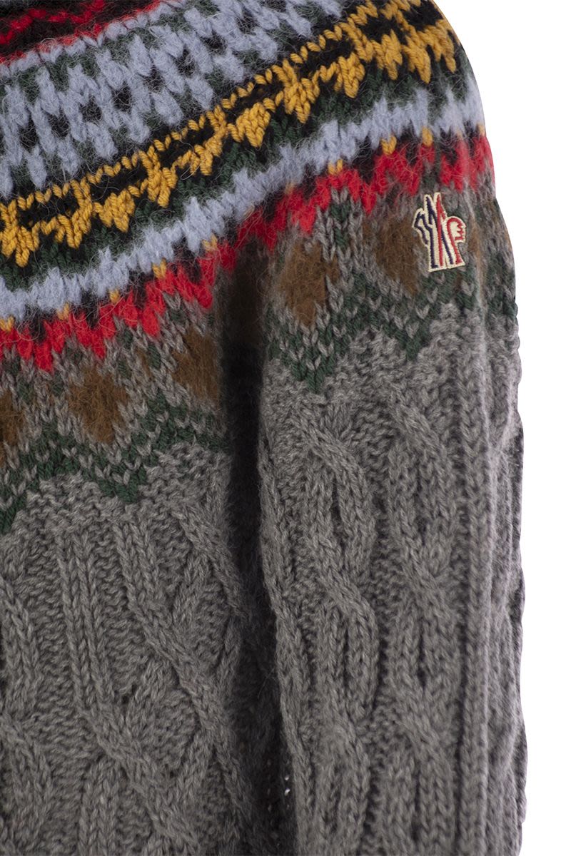 MONCLER GRENOBLE Heavyweight Cable-Knit Jumper for Men