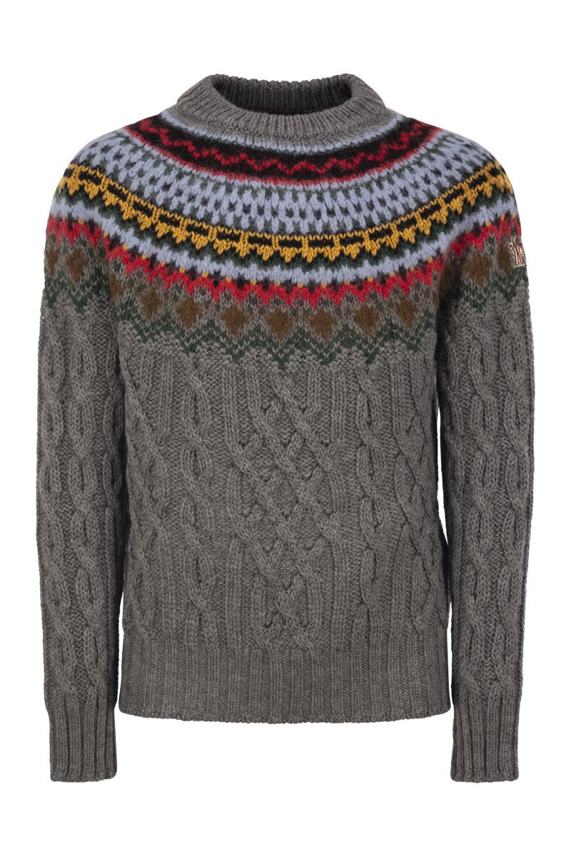 MONCLER GRENOBLE Heavyweight Cable-Knit Jumper for Men