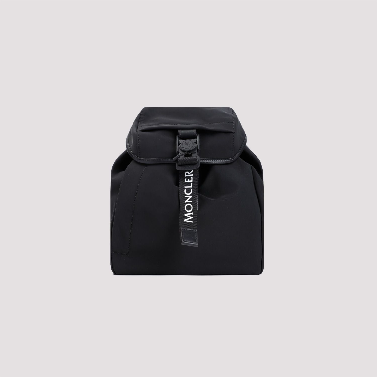 MONCLER Mini Nylon Backpack with Leather Accents
