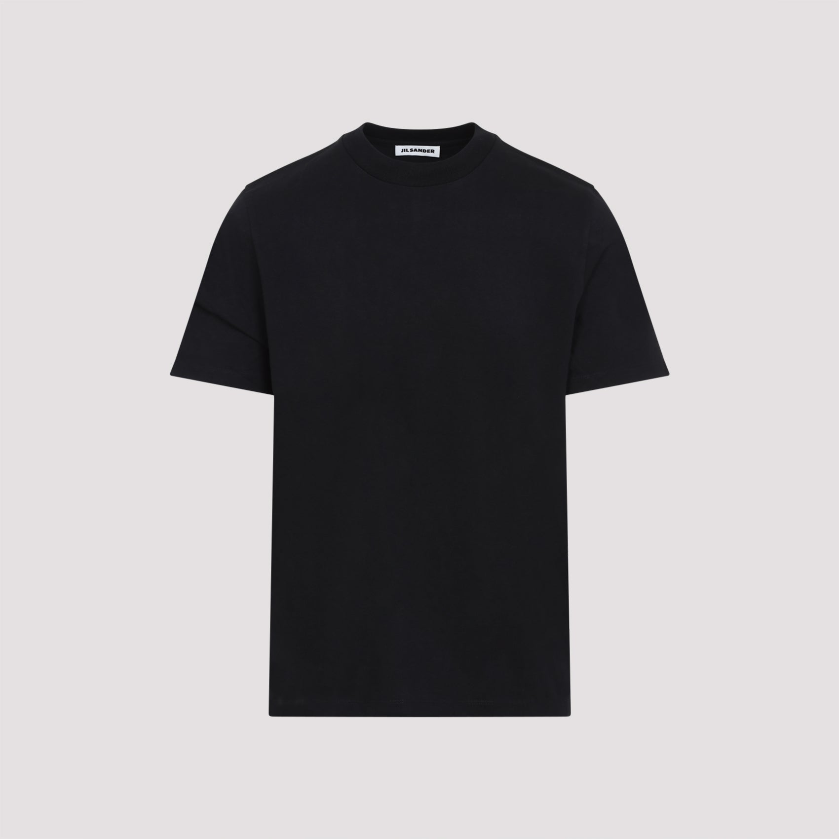 JIL SANDER Classic Cotton T-Shirt for Men - Short Sleeve, Ribbed Crew Neck