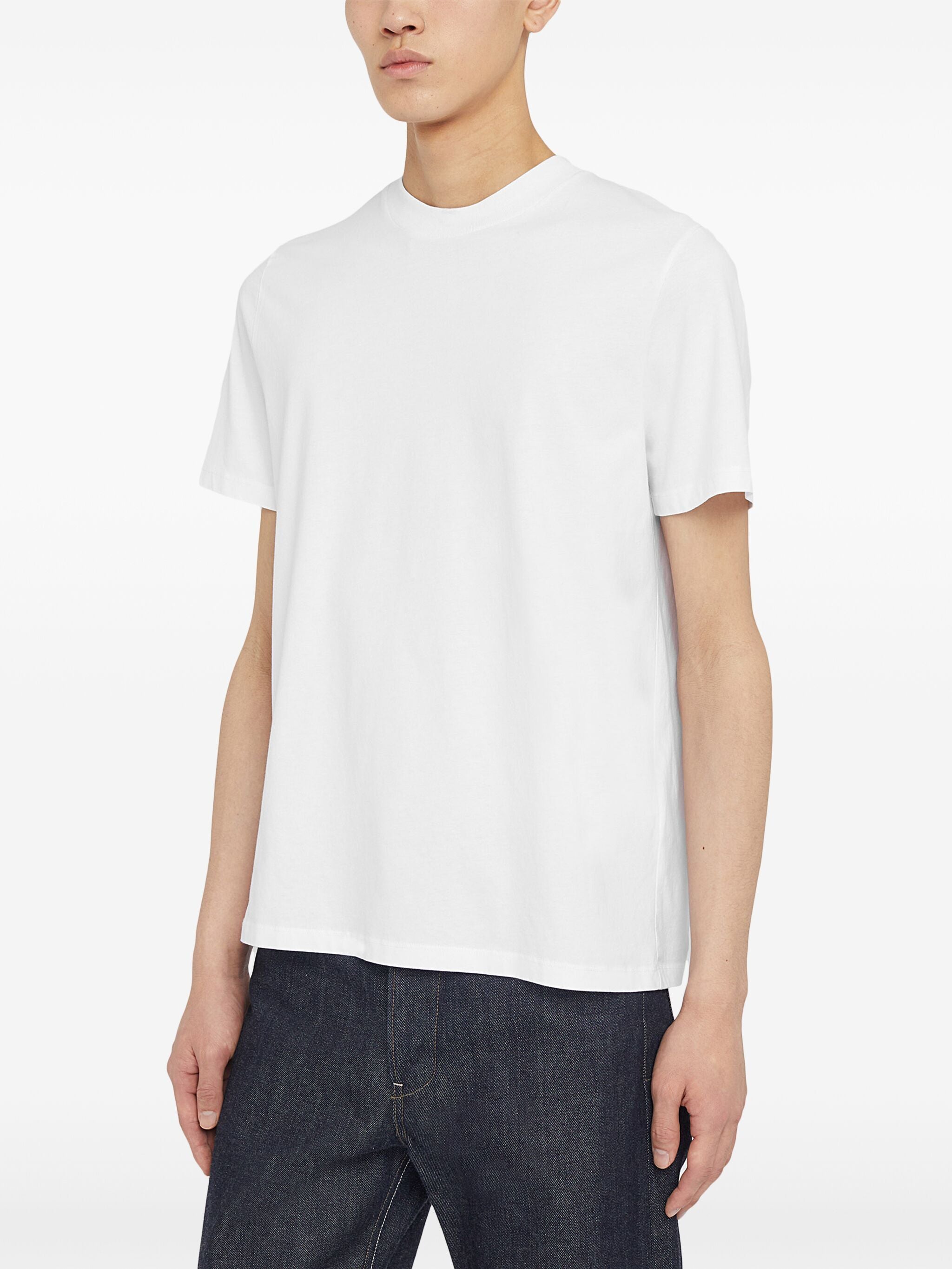 JIL SANDER Classic Short Sleeve Cotton T-Shirt for Men