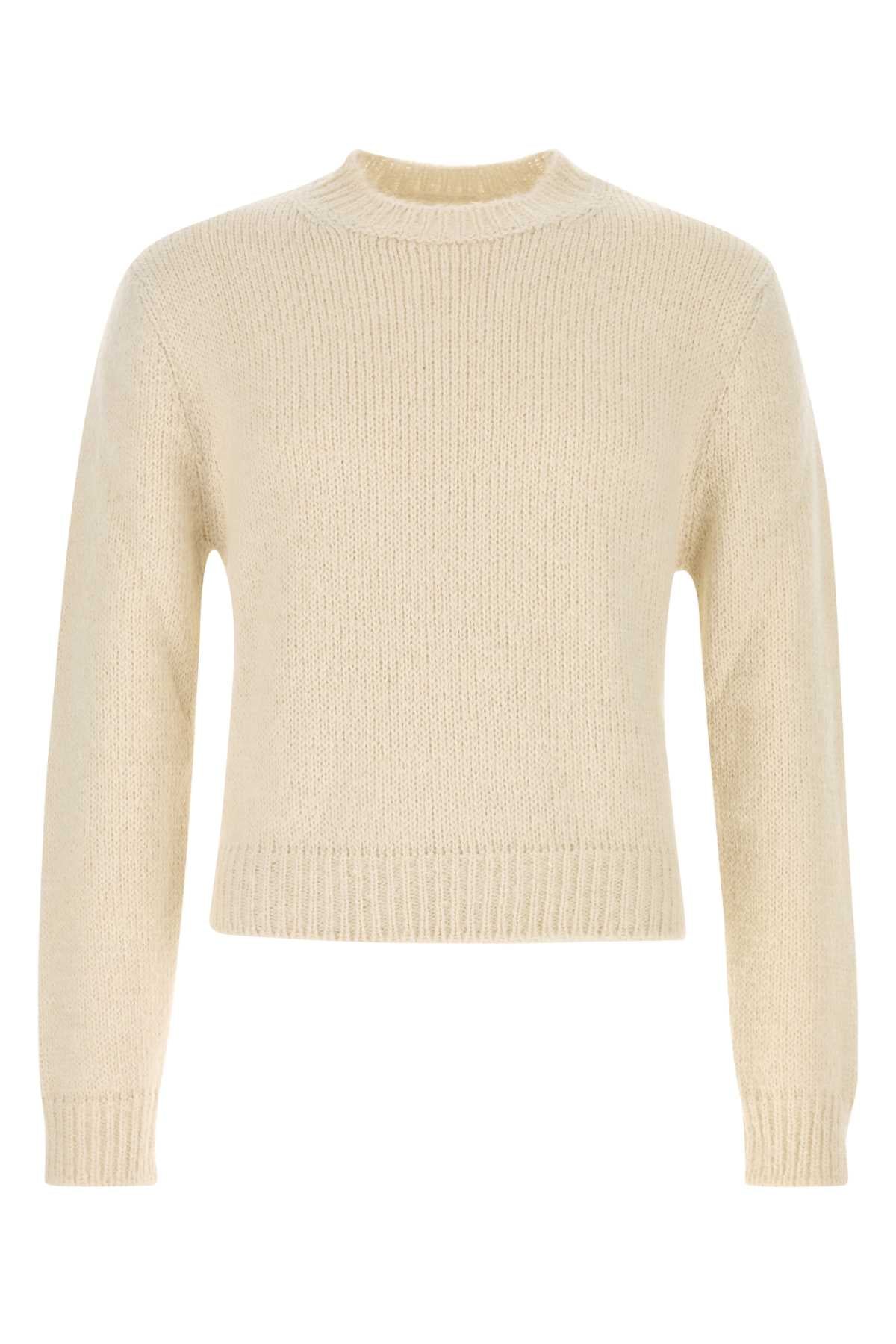 JIL SANDER Alpaca Blend Sweater with Feather Embellishment - Men’s