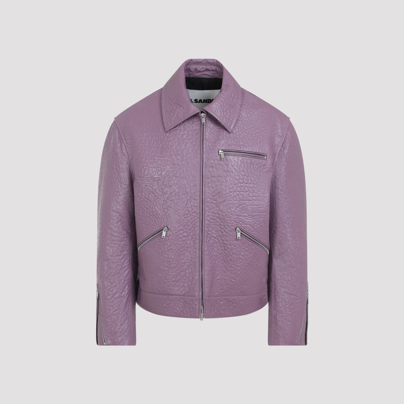 JIL SANDER Men's Leather Blouson Jacket
